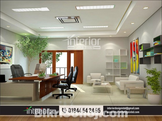 Office meeting room design, a bland conference room